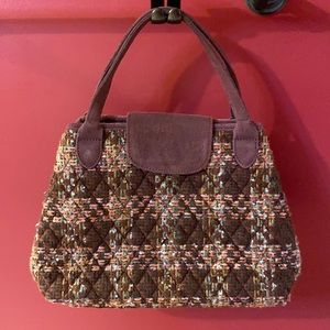 Vera Bradley Tweed Plaid Satchel